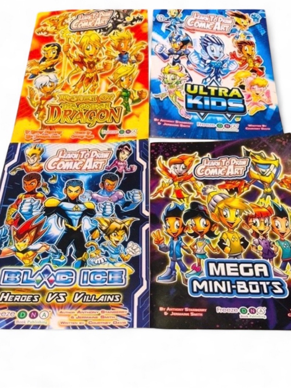 Learn To Draw Comic Art Books FreezeDNA Set of 4